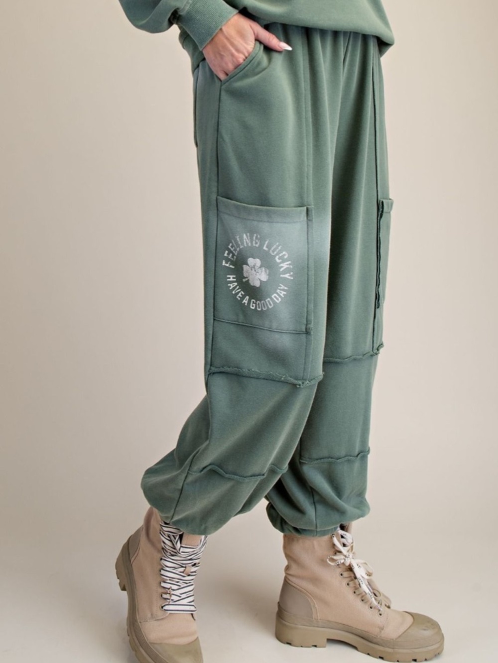 "The Lucky" JOGGERS Feeling Lucky Green Joggers
